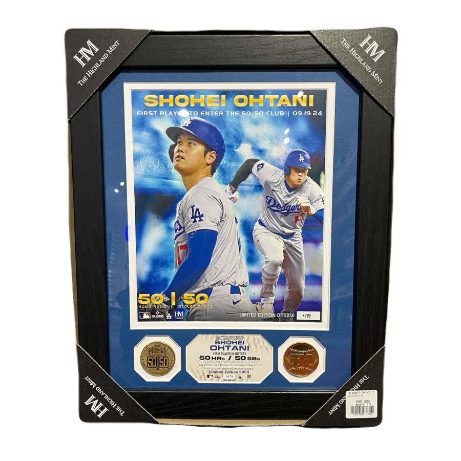 ドジャース 大谷翔平 50-50達成記念ダブルフォトミント 大谷翔平 2024 50/50達成記念グッズ ダブルコインフォトミント