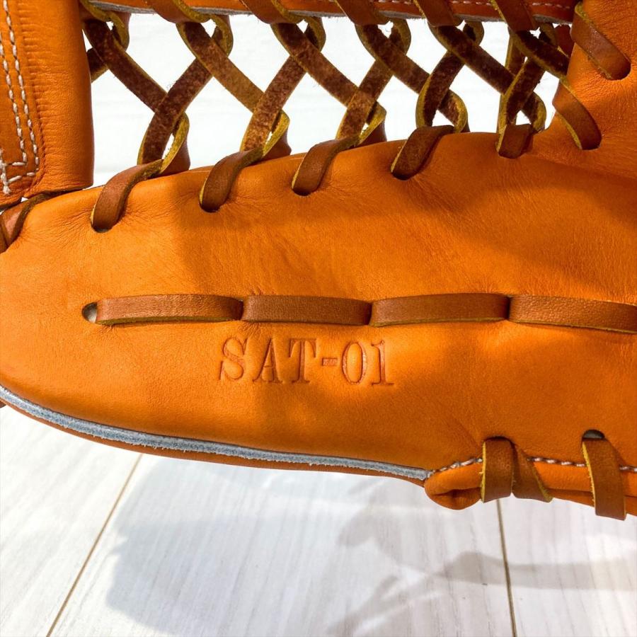 RAG de Lion ラグデリオン 硬式グラブ 外野手用 SAT-01 オレンジ RAG de Lion ラグデリオン 硬式グラブ 外野手用 SAT-01 オレンジ