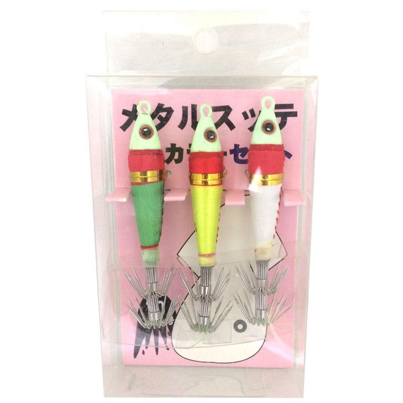 イカメタル メタルスッテ 20号セット メタルスッテ 20号 3色セット イカスッテ : FISHING TAZUMIYA