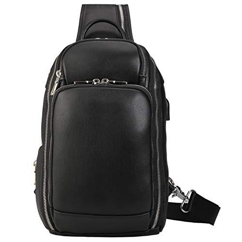 有名な高級ブランド ボディバッグ Mska メンズ レザー 斜め掛け ワンショルダー 人気 Ipad収納 大容量 ポート Usb バッグ