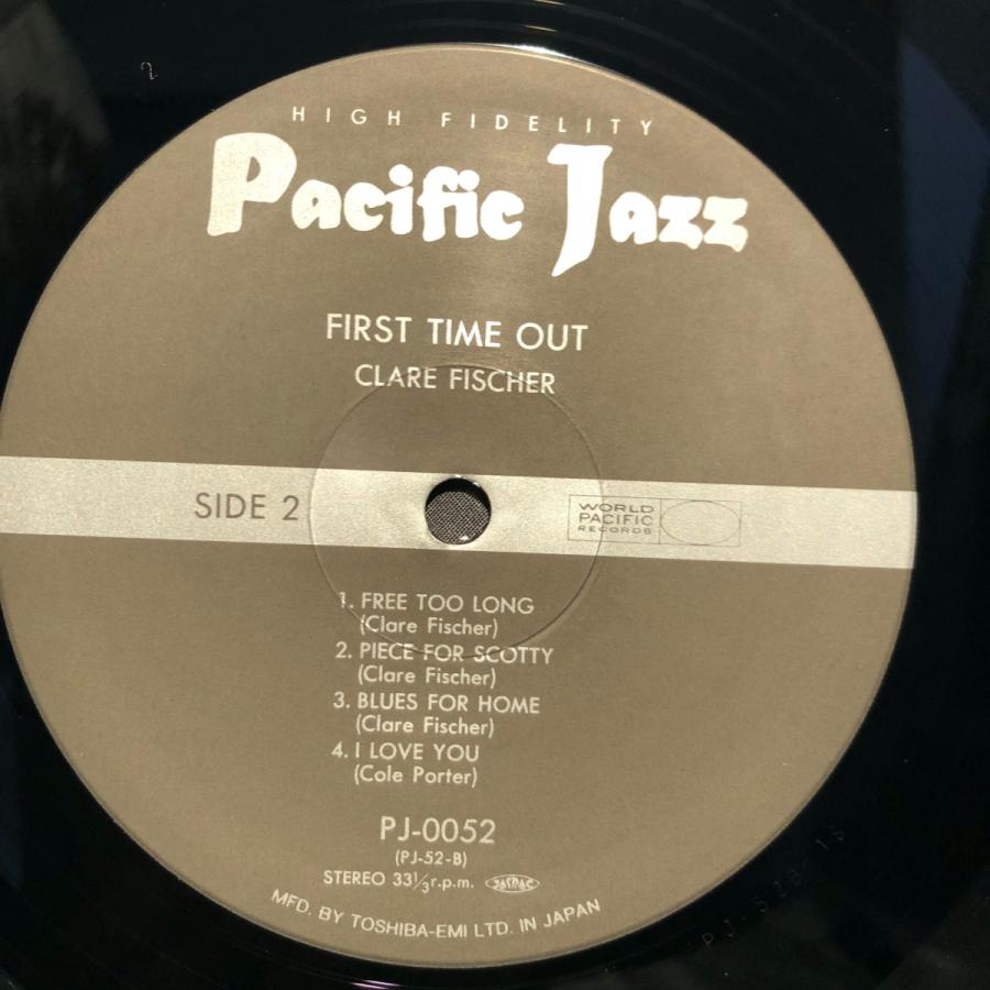 Clare Fischer / First Time Out LP Pacific Jazz ・TOSHIBA-EMI