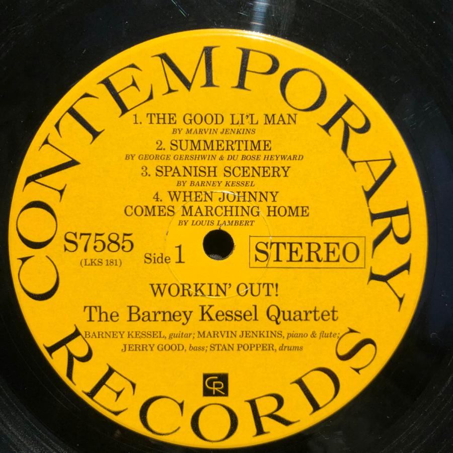 The Barney Kessel Quartet / Workin' Out LP CONTEMPORARY｜tatsureco｜03