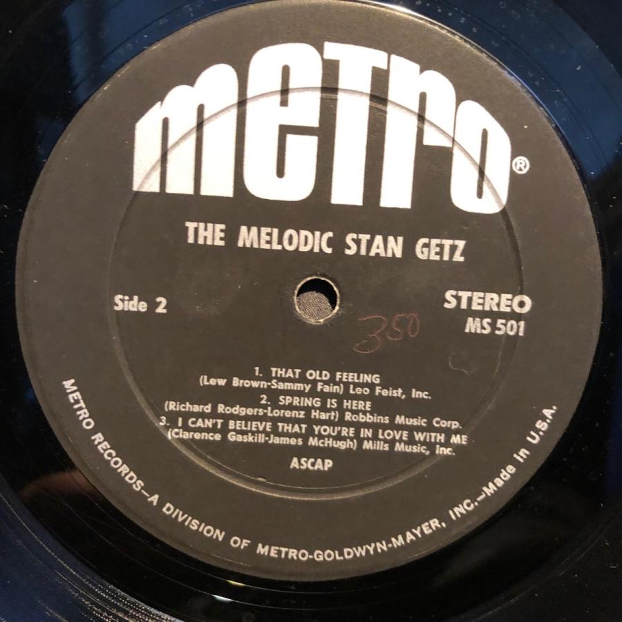 Stan Getz / The Melodic LP Metro Records : tatsuda records - 通販