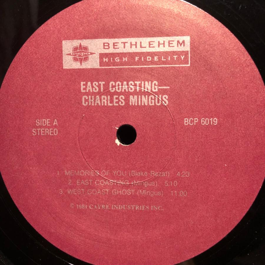Charlie Mingus / East Coasting LP Bethlehem Records
