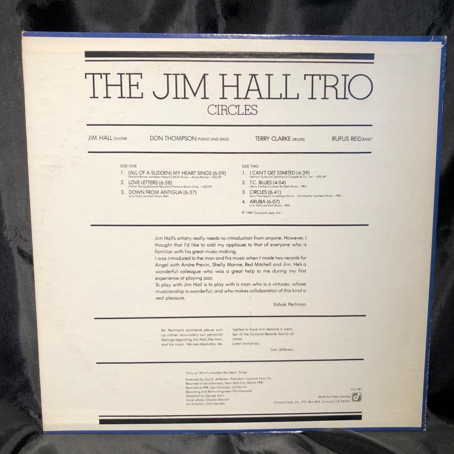 The Jim Hall Trio / Circles LP Concord Jazz : tatsuda records