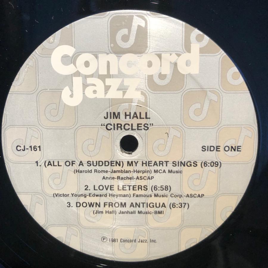 The Jim Hall Trio / Circles LP Concord Jazz : tatsuda records