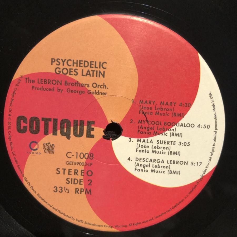 Psychedelic Goes Latin / the lebron brothers orchestra LP Get On