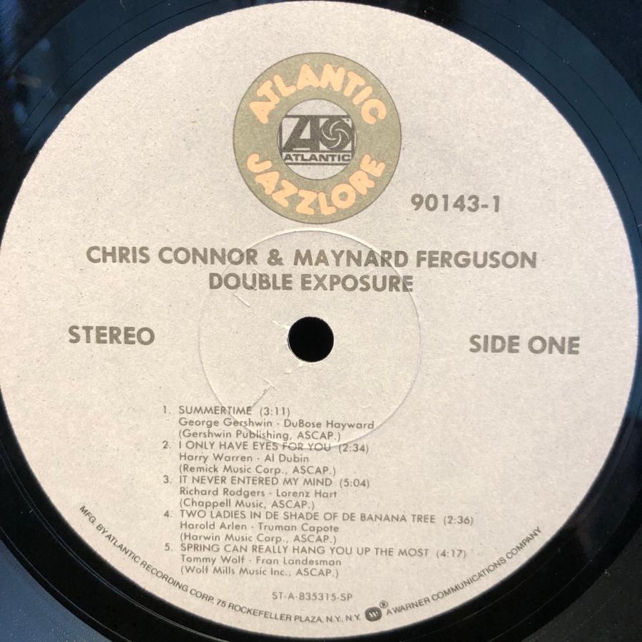 Chris Connor & Maynard Ferguson / Double Exposure  LP  Atlantic｜tatsureco｜03