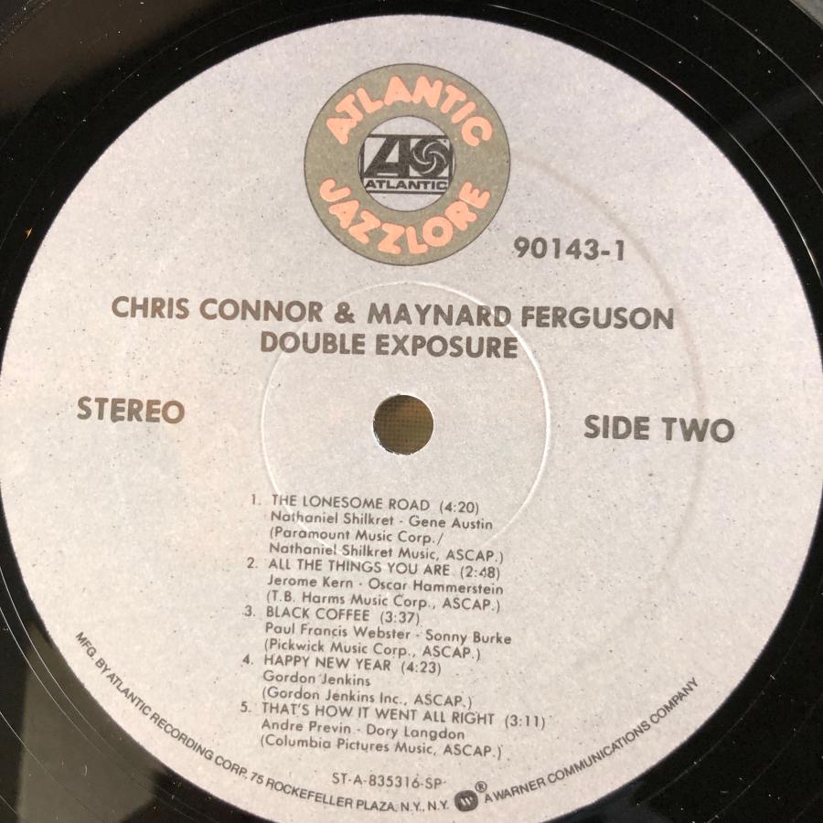 Chris Connor & Maynard Ferguson / Double Exposure  LP  Atlantic｜tatsureco｜05