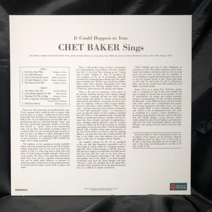 Chet Baker/ It Could Happen To You - Baker Sings LP Second Records