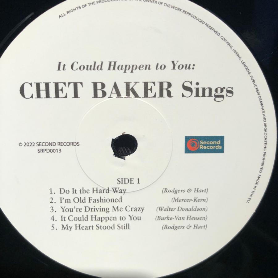 Chet Baker/ It Could Happen To You - Baker Sings LP Second Records