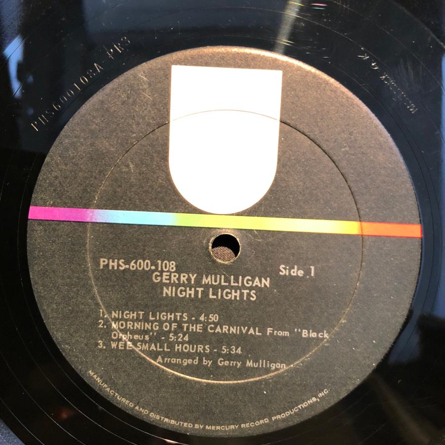 Gerry Mulligan / Night Lights LP Philips : tatsuda records - 通販