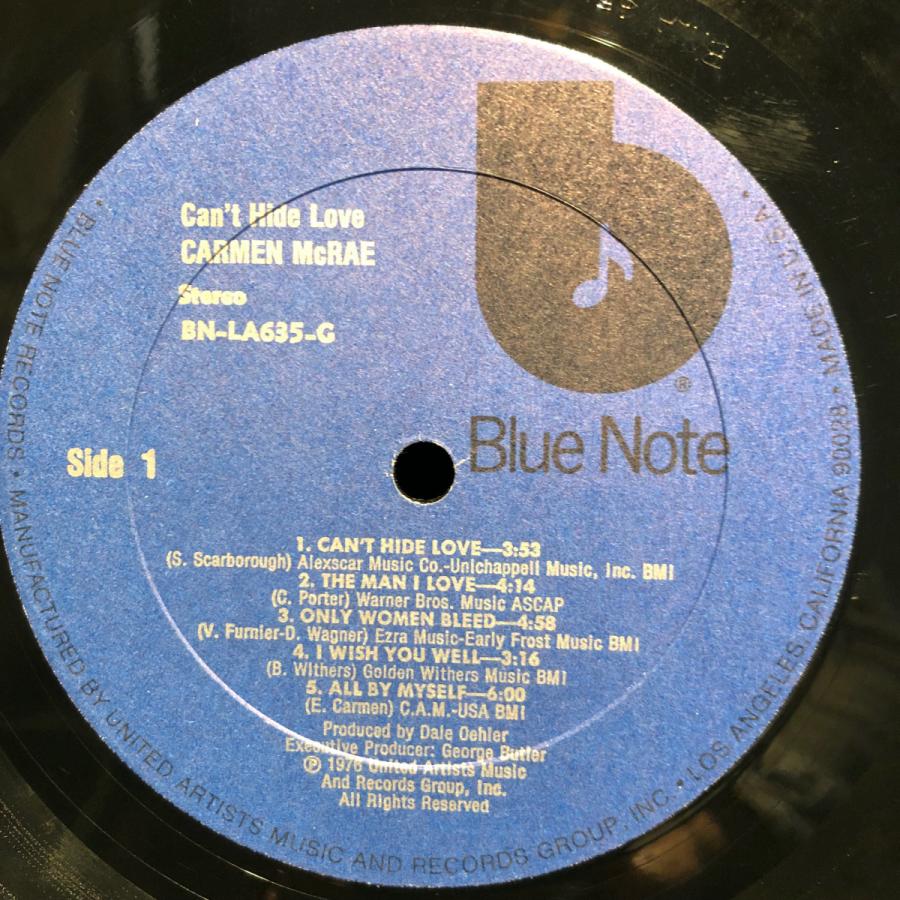 Carmen McRae / Can't Hide Love LP Blue Note : tatsuda records