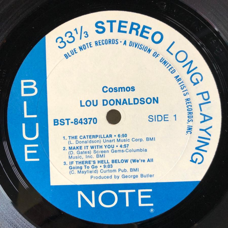Lou Donaldson / Cosmos LP Blue Note United Artists Records