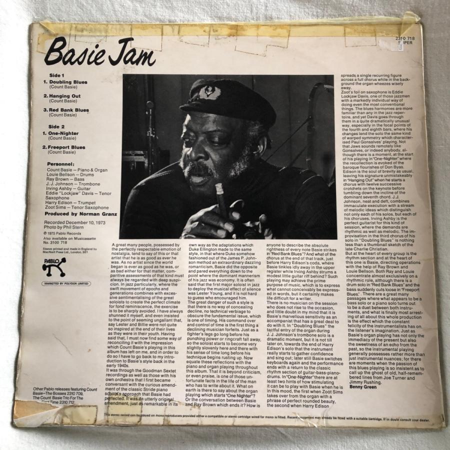 Count Basie / Jam LP Pablo Records : tatsuda records - 通販