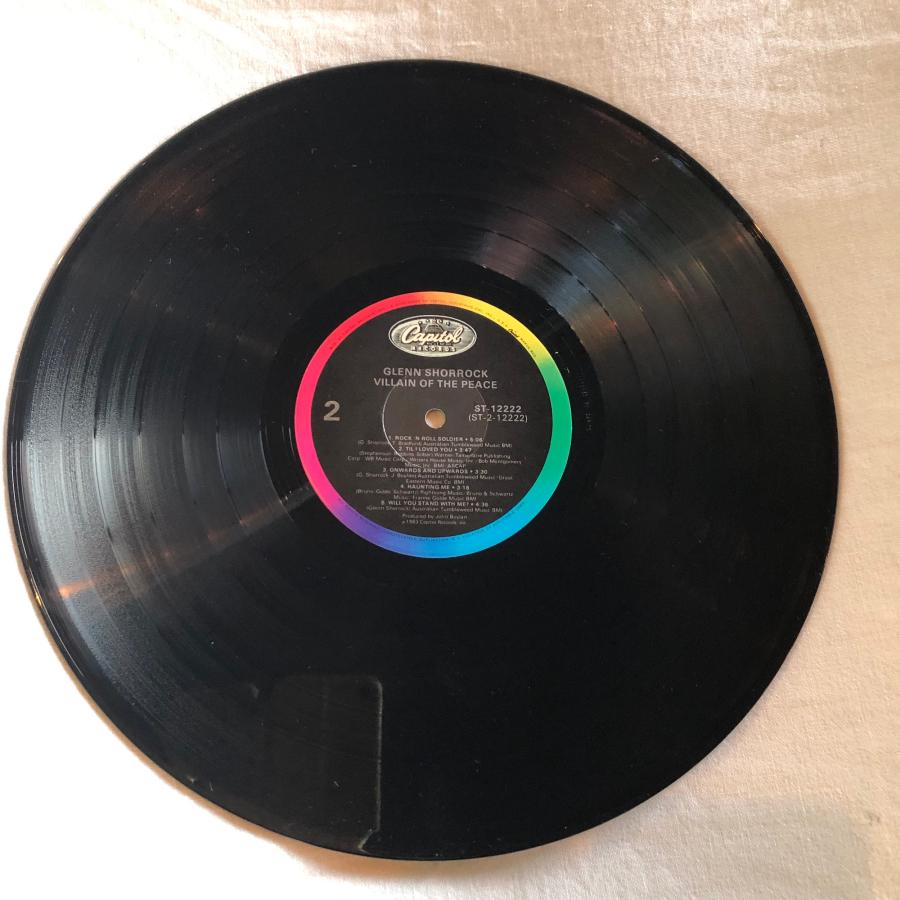 Glenn Shorrock / Villain Of The Peace LP Capitol Records : tatsuda
