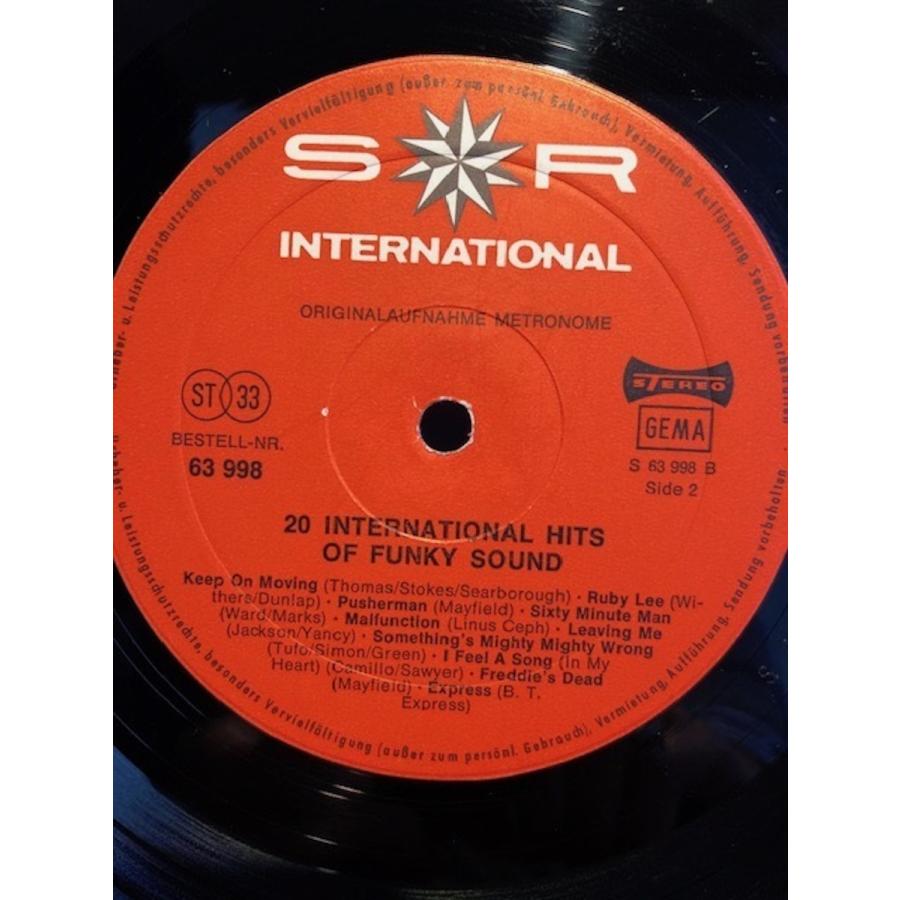 20 INTERNATIONAL HITS OF FUNKY~SOUND LP : z-809 : tatsuda records - 通販 ...
