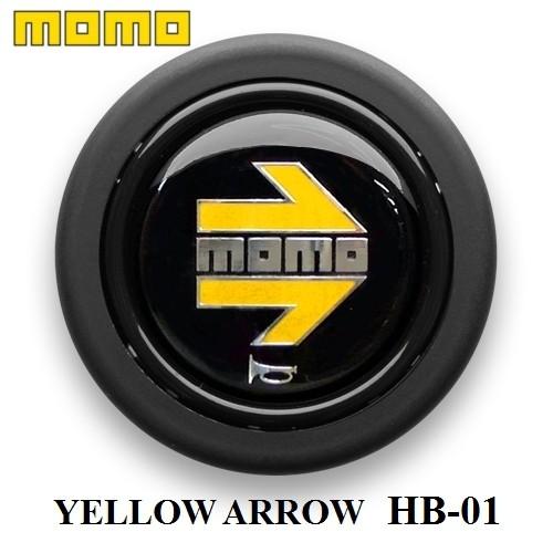 MOMO ホーンボタン HB-01 YELLOW ARROW（イエローアロー） センターリングなしステアリング専用