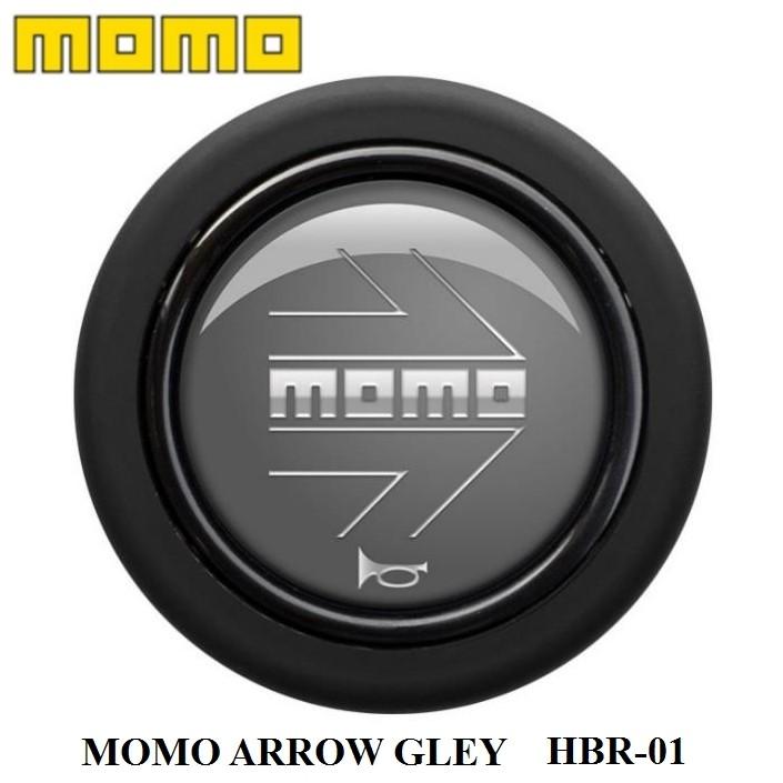 MOMO ホーンボタン HBR-01 ARROW GREY（モモアローグレー） センター