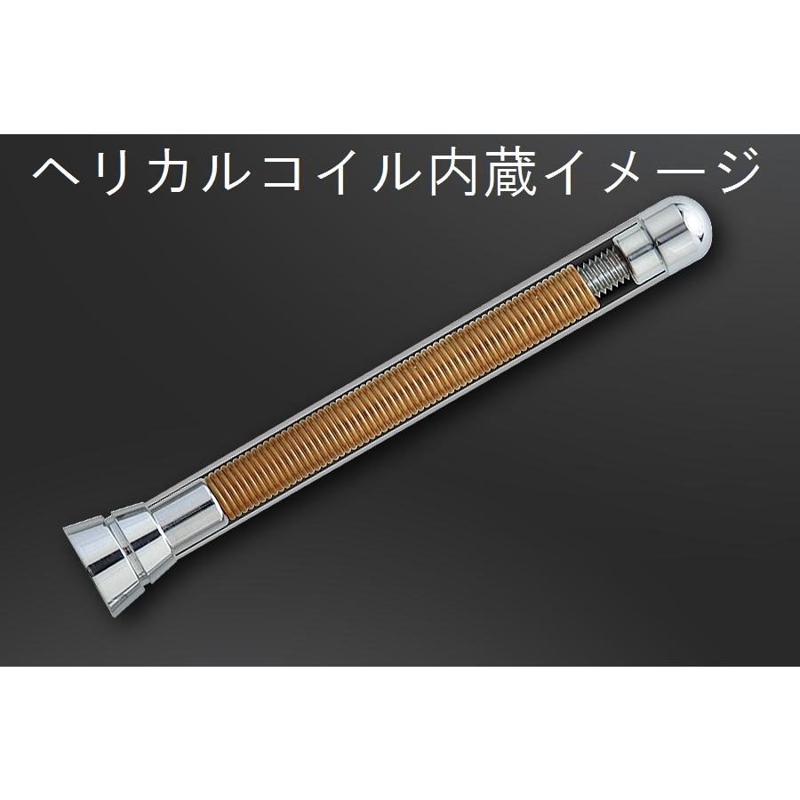 JDM リアルカーボンショートアンテナ 100mm ブラックカーボン