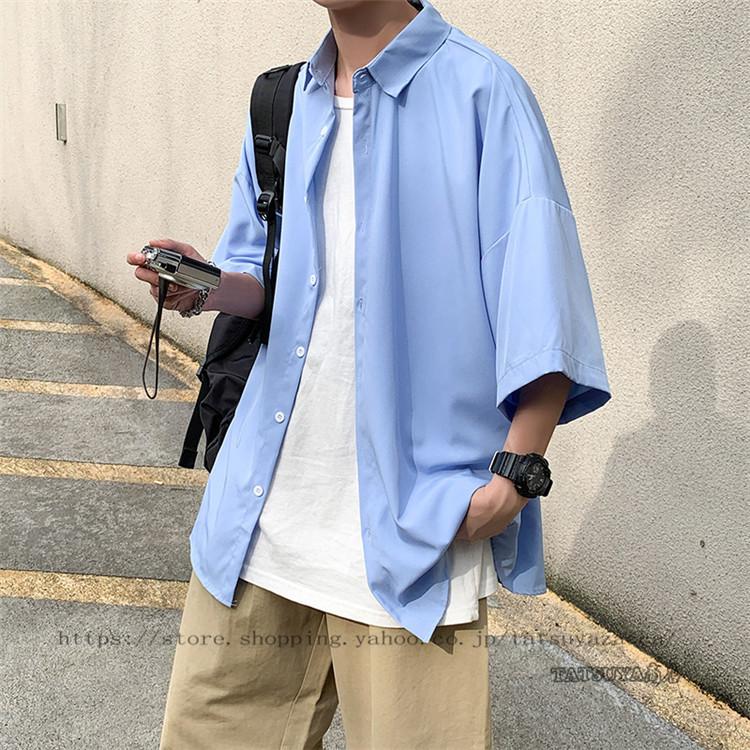 メンズ シャツ ペアルック カジュアルシャツ ボタンダウンシャツ 7分袖シャツ 制服 通勤 スファッション かっこい 大きいサイズ 秋 21 新作 21litchen0170 Tatsuya商店 通販 Yahoo ショッピング