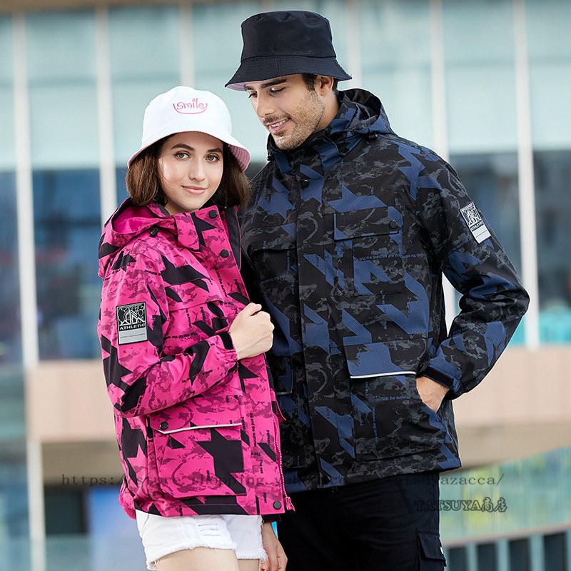 スノーボードウェア メンズ 迷彩柄 アウター 単品 防寒 スノボウェア