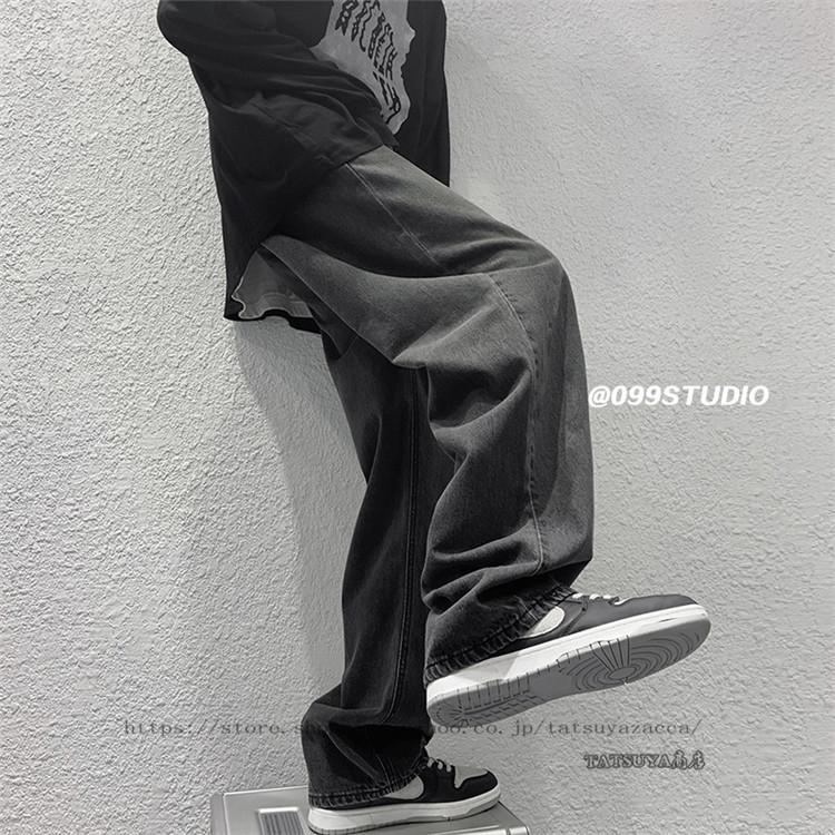 メンズファッション 2種類選べる デニムパンツ メンズ ジーパン Gパン ジーンズ ワイドルック ストレート デニム ロングパンツ カッコイイプ カジュアルボトムス 韓国ファッション 新作 Y1qrqqkjro Tritop Com Br