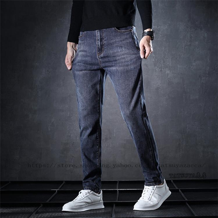 デニムパンツ スキニーデニム メンズ ボトムス ジーンズ ストレッチ スリム ジーパン おしゃれ ファッション 40代 ストレート 通勤 父の日 秋冬 新作 21litkuzi0076 Tatsuya商店 通販 Yahoo ショッピング