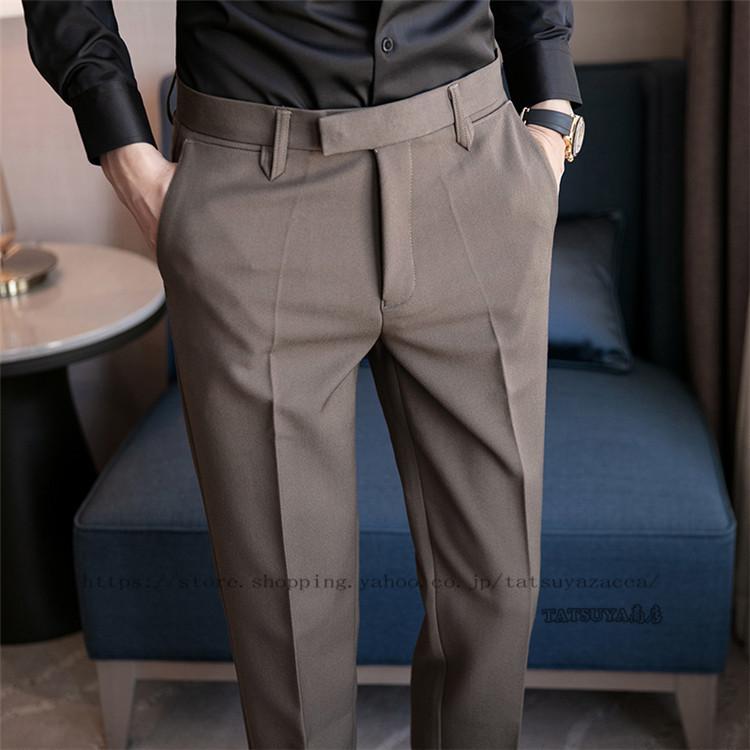 ビジネスパンツ スラックス メンズ カジュアルパンツ ノータック 出勤 ウォッシャブル 長ズボン パンツ 美脚 細身 裾上済み 人気 お洒落 紳士ズボン秋冬新作 21litkuzi0294 Tatsuya商店 通販 Yahoo ショッピング