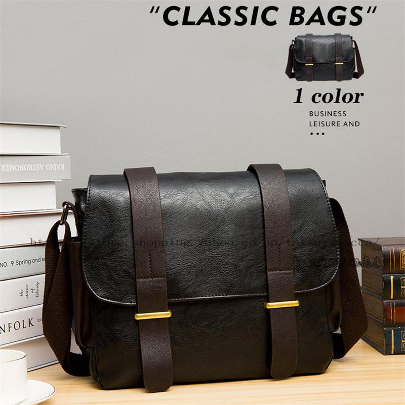 メンズ メッセンジャーバッグ おしゃれ カバン 鞄 Puレザー ショルダーバッグ マグネットボタン 斜めがけ 大容量 通勤 通学 21litmbao0180 Tatsuya商店 通販 Yahoo ショッピング