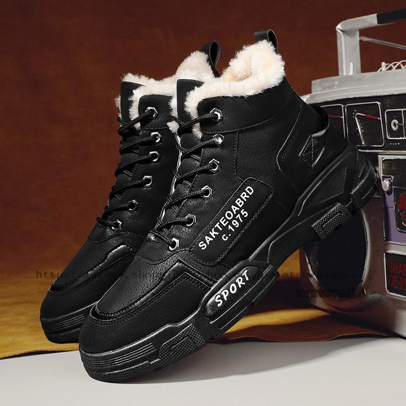 靴 メンズ 最大 オフ ブーツ 裏起毛 防寒靴 防滑 防寒 厚底 スノーシューズ スノーブーツ ふわふわ カジュアル 雪靴 ショートブーツ ムートンブーツ