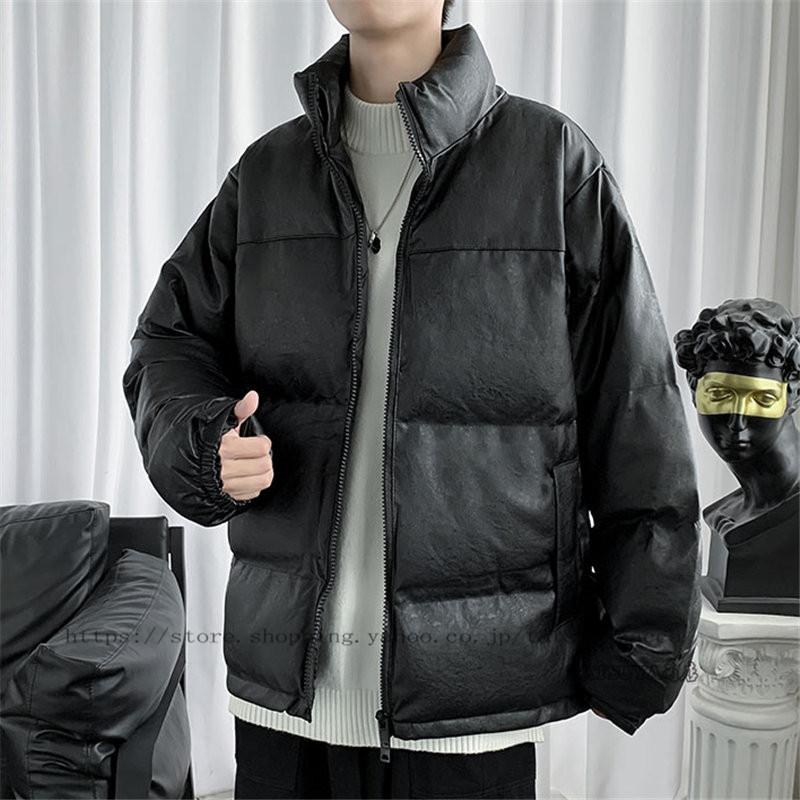 送料0円 大きいサイズ 通勤 通学 ダウンコート 防寒服 ショートコート メンズ 保温 防風 お兄系 PUレザー ダウンジャケット メンズコート 防寒着 中綿コート 冬服 コート、アウター ダウンジャケット ジャケット メンズ コート 長袖 ダウンコートお兄系 秋