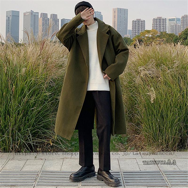 チェスターコート メンズ トレンチコート ロング丈 アウター 冬 ビジネスコート スリム 細身 ゆったり アウター 秋冬カジュアル 大きいサイズ 韓国風 21litmf0027 Tatsuya商店 通販 Yahoo ショッピング