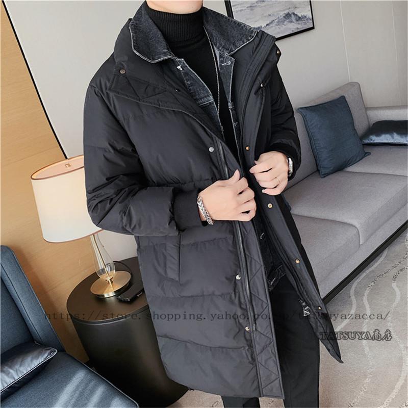 メンズコート 男性用コート 紳士服 ダウンコート フェイクレイヤード 厚手上着 重ね着 通勤 通学 オーバー ロングコート 中綿コート ダウンジャケット アウター 21litmf0122 Tatsuya商店 通販 Yahoo ショッピング