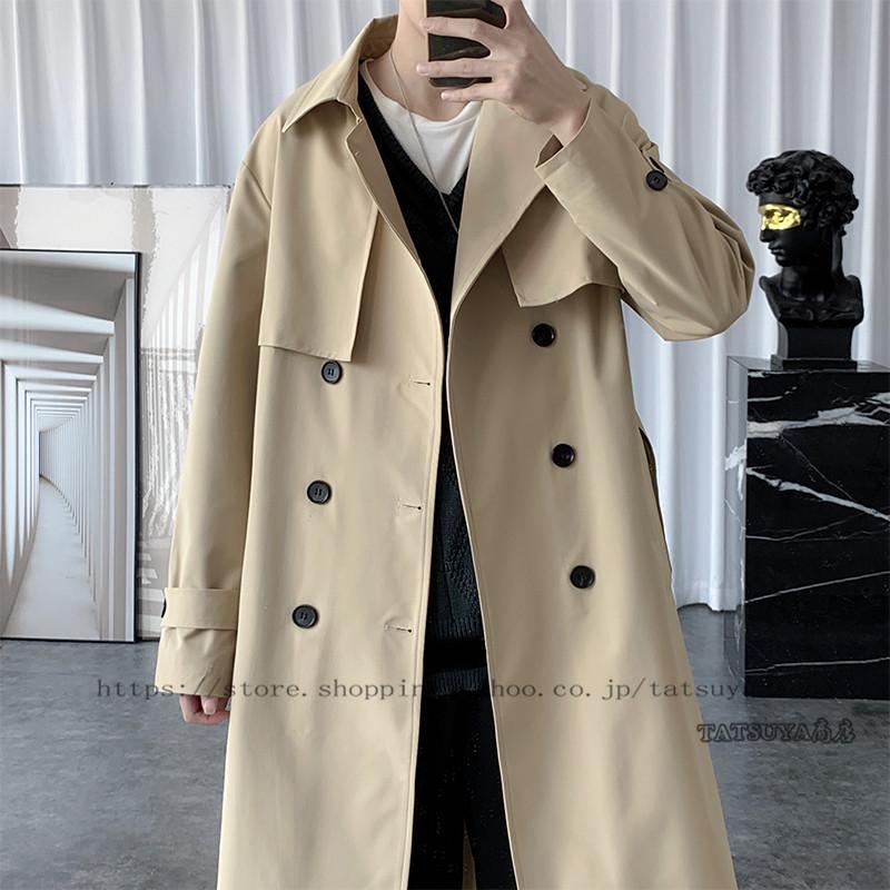 トレンチコート メンズ 厚手コート ロング丈ジャケット 無地 コート 秋服 ゆったりアウター 通勤 ビジネスコート カッコイイ韓国風ライトアウター秋冬 21litmf0148 Tatsuya商店 通販 Yahoo ショッピング