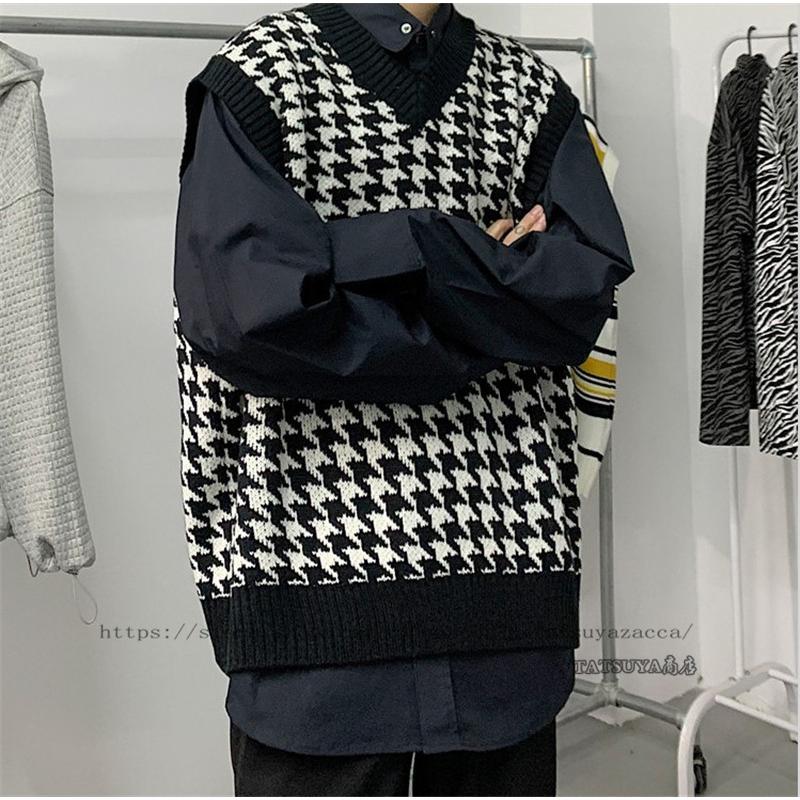 ニットベスト メンズ Vネック 黒 白 ベスト セーターベスト ニット ニットセーター サマーニット トップス 綿 コットン レディース ユニセックス 21litmzz0054 Tatsuya商店 通販 Yahoo ショッピング