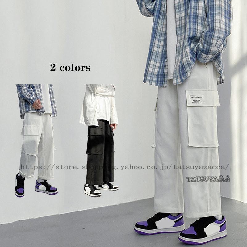 ワイドカーゴパンツ メンズ ストリート系 ブランド おしゃれ かっこいい メンズファッション パンツ カジュアル 春夏 人気