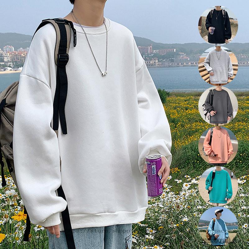 トレーナー メンズ レディース 無地 長袖 春 秋 クルーネック スウェット ストリート系 カットソー Tシャツ トップス ユニセックス 男女兼用 Ll 2l Xl 代30代 予約
