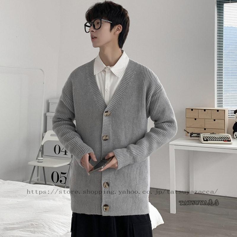 カーディガン メンズ ニットジャケット ニットカーディガン アウター ニット 秋冬 メンズファッション厚手 学生 ビジネス 無地 大きいサイズ おしゃれ 21litwym0049 Tatsuya商店 通販 Yahoo ショッピング