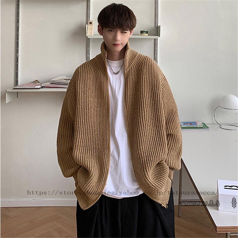 カーディガン メンズ 立ち襟 パーカー ジップアップ 長袖 パーカー 暖かい ニット カーディガン スウェット ファッション 防寒 パーカー コート 冬 新作 21litwym0053 Tatsuya商店 通販 Yahoo ショッピング