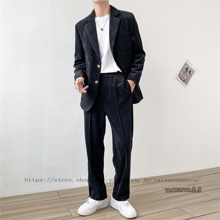 レビュー高評価のおせち贈り物 メンズスーツ 上下セット コーデュロイ カジュアル メンズ スーツ 上下セット セットアップ カジュアル コーデュロイ おしゃれ 大きいサイズ かっこいい 通勤 パーティー 紳士服 韓国風 30代40代 ビジネススーツ Headshotsbar Com