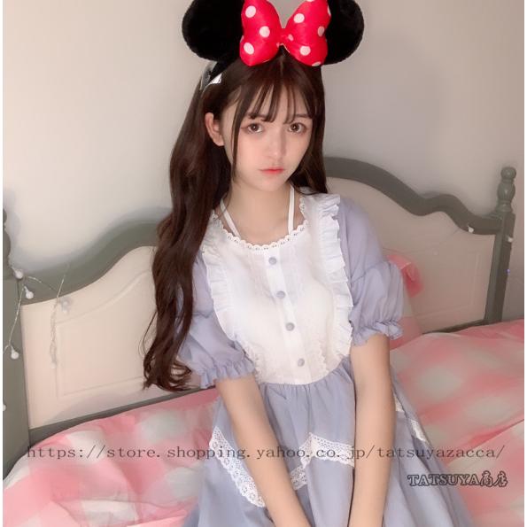 ガーリー全開 夢かわいいワンピース ワンピ ワンピース セーラー服 かわいい 夢かわいい 春夏 ポップ 韓国 韓国ファッション 韓国スタイル デイリー 個性的 Coop Tatsuya商店 通販 Yahoo ショッピング