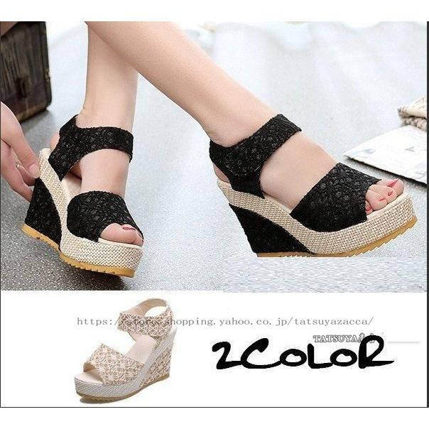 サンダル レディース 厚底サンダル パンプス 歩きやすい 厚底 ウエッジサンダル 軽量 オープントゥ 10cm Copu Tatsuya商店 通販 Yahoo ショッピング