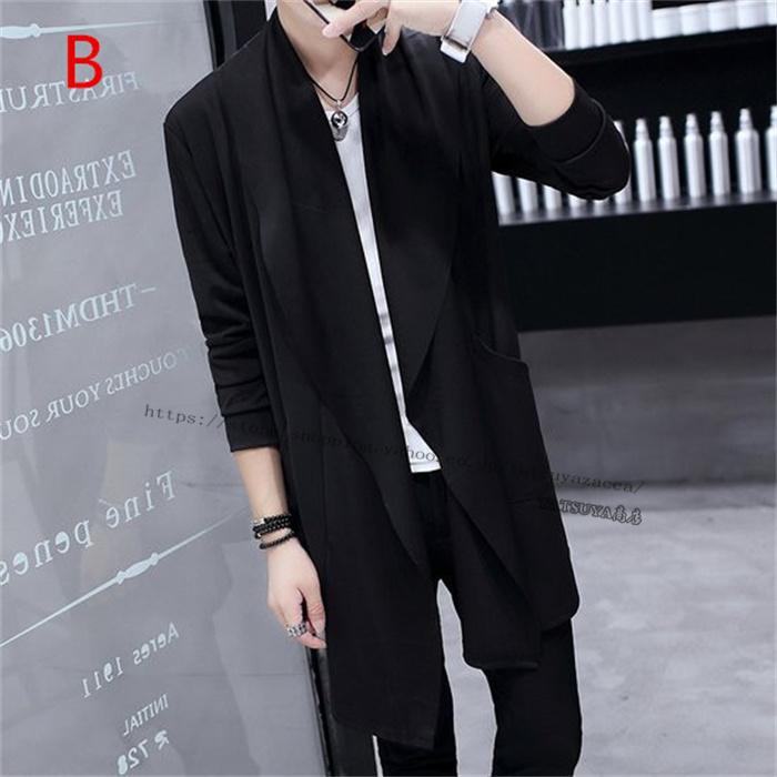 充実の品 シースルー サマーカーディガン カーディガン メンズ ロング丈 薄手 ノーカラー トップス カジュアル アウター メンズファッション Aynaelda Com