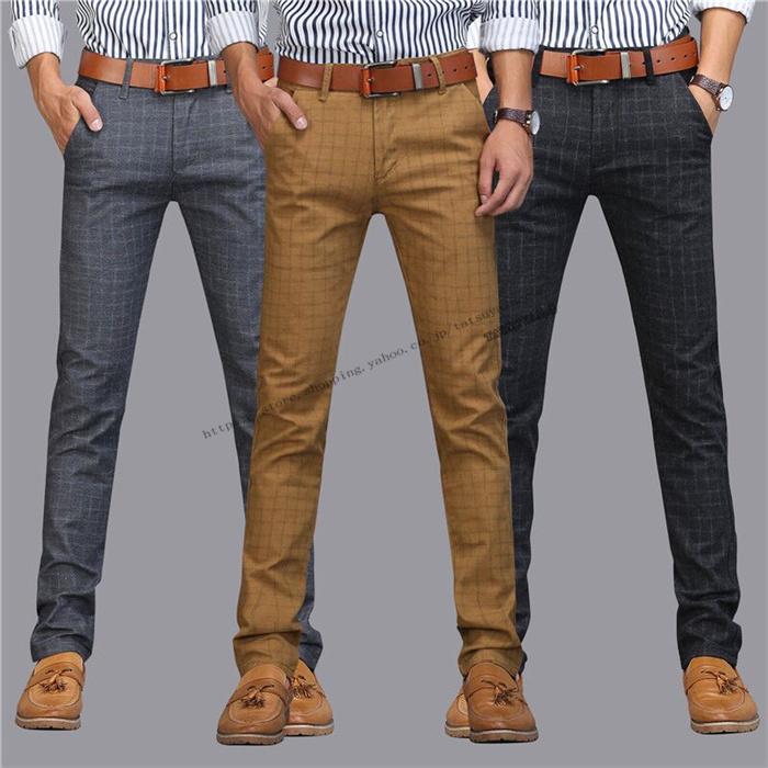 ビジネスパンツ メンズ テーパードパンツ チェック柄パンツ おしゃれ カジュアルパンツ フォマール 新作 激安 超特価