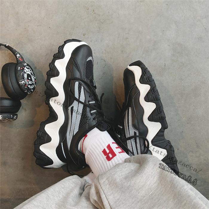 ダッドスニーカー メンズ 厚底スニーカー シューズ ボリューム 厚底 光る 韓国ファッション 靴 白スニーカー Xq Tatsuya商店 通販 Yahoo ショッピング