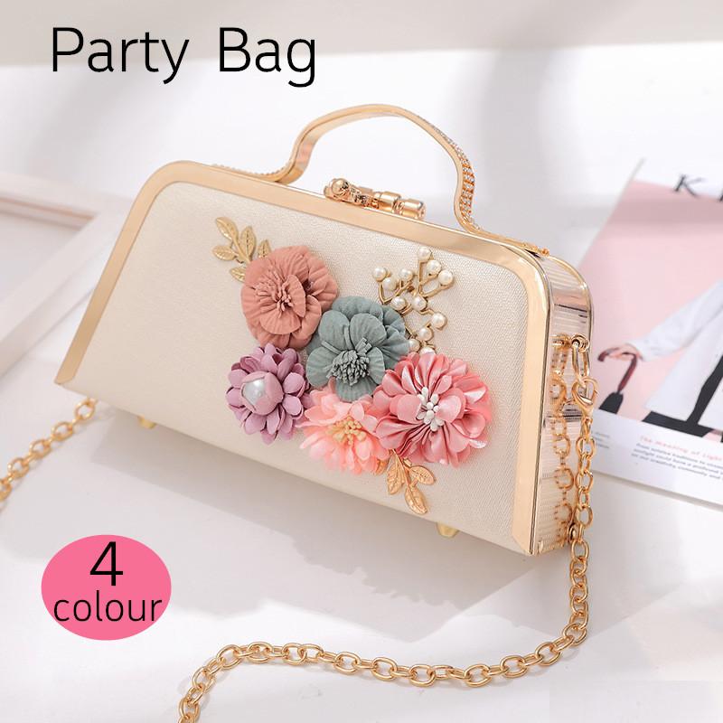 結婚式 バッグ 花飾り クラッチバッグ ショルダーバック 肩掛け フォーマルバッグ パーティーバッグ 大きめ レディース 2way チェーン付き 二次会 謝恩会 Ybao Tatsuya商店 通販 Yahoo ショッピング