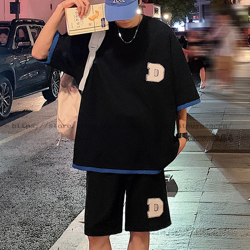 メンズファッション 二点式 上下セット スポーツＴ−シャツ ハーフパンツ 春秋服 セットアップ 少年 学生 高級感 高品質 ストリート系 通気性  ソフト :zk202200467:TATSUYA商店 - 通販 - Yahoo!ショッピング