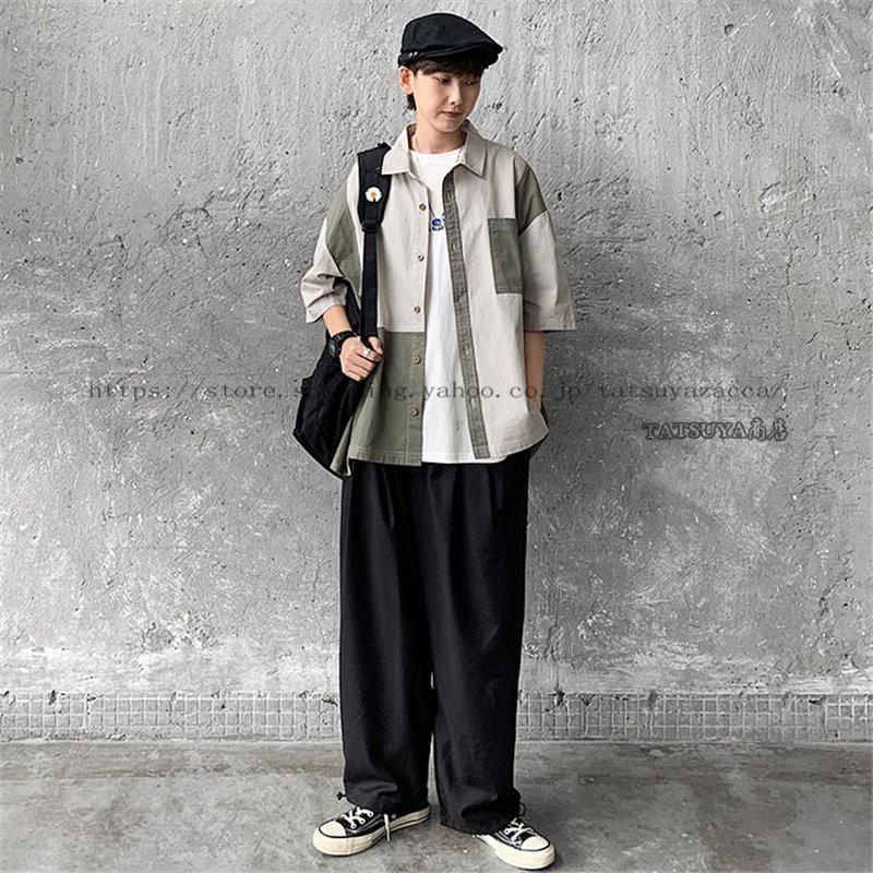 メンズファッション メンズ 10代 代 30代 おしゃれ カジュアルシャツ トップス ビジネス ホンコンファッション 半袖シャツ 夏 薄手 通勤 通学 開襟シャツ 6周年記念イベントが 半袖シャツ