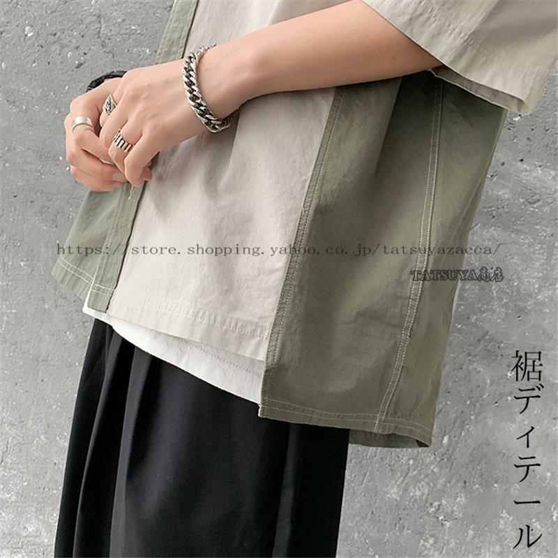 メンズファッション メンズ 10代 代 30代 おしゃれ カジュアルシャツ トップス ビジネス ホンコンファッション 半袖シャツ 夏 薄手 通勤 通学 開襟シャツ Sale 100 Off 半袖シャツ